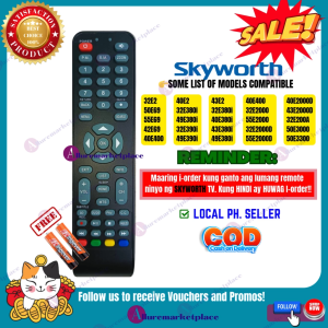 SKYWORTH SMART TV REMOTE CONTROL [**Mag Basa B4 Umorder**] 40E360 32E2 32E2000 40E2000 43E2000 50E2000 55E2000 32E2000D 40E2000D 55E2000D 32E200A 32E380i 49E380i 32E390i 43E390i 49E390i 42E69 50E69 55E69 40E400 43E400 50E400 alluremarketplace2nd