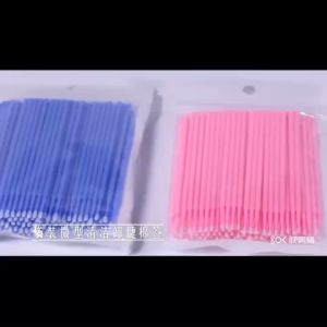 100 pcs Microbrush microbud dental eyelash extension lashlift sikat mikro spolie disposal Micro Brush Applicator