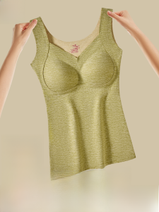 MiiOW | Áo vest giữ nhiệt MiiOW dành cho nữ mùa thu đông lót lông cừu dày có đệm ngực không đường may thoải mái mặc trong