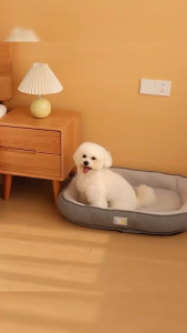 Lovinland Pet Dog Kennel Four Seasons Universal Removable and Washable Bed for Medium Small Dog Winter Warm Sleeping Mat for Shih Tzu Removable and Washable Cat Nest