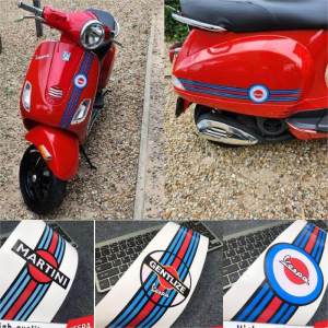 For PIAGGIO Vespa GTS125 150 150i 300 GTS Super Gtv Sprint Primavera Super Sport Motorcycle Reflective Waterproof Body Sticker BEE MARTONI GRNTLIZE