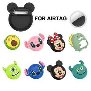 IPBARN SHOP Tracker Protector Tracker Case with Invisible Pin Silicone Cartoon Shell Protective Cover Soft Kids Elder Hidden Silicone Holder for AirTag