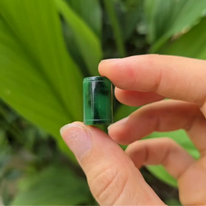 Q2525 Charm lu thống trúc trơn to Cẩm Thạch Sơn Thủy size 11x19mm sẵn lỗ 3li ko kén mệnh - Phong Thủy TUDO