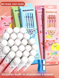 BAODIAN | Non-toxic 2B Pencil with Eraser Head