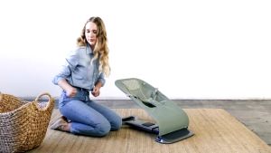 Ergobaby เปลนอนอัจฉริยะ Evolve Bouncer - Sage Green Mesh สำหรับวัยแรกเกิด - 13กก.