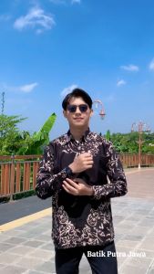 BATIK PUTRA JAWA Motif JAYABAYA Kemeja Batik Pria Slimfit Premium Bahan Katun Lapis Furing