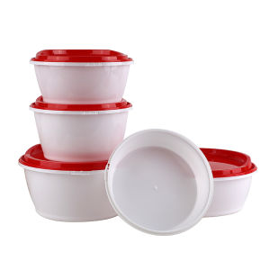 Disposable Plastic Lunch Box Takeaway Food Grade with Lid Heat Resistant Rectangular Eco Friendly Sealed Fast Food Packaging Box