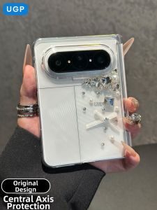 UGP | Transparent Pearl Diamond Luxury Protective All-Around Anti-drop Ultra-thin Case for Huawei Puraxmax Collection Foldable Phones