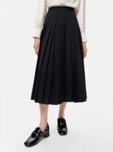 Koradior | Gray Classic Pleated Skirt