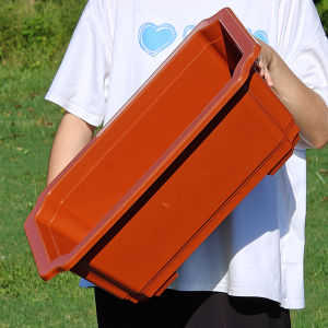 Plastic Flower Pot Rectangular Durable Landscape Vegetable Planting Special Thickened Vegetable Shape Bench Balcony Flower Planting Bonsai Basin