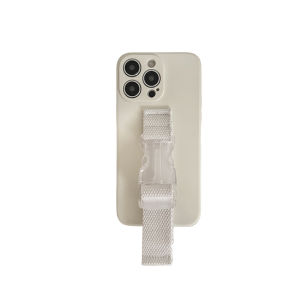 Liquid Silicone Wrist Strap Phone Case for  17Promax Compatible with 13 16 Full Lens Coverage Skin Friendly 17AIR Stand Function 14Pro Couple Style Mate70Pro