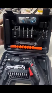 Electric screwdriver multi-functional home-use screwdriver tool kit set small electric drill drill bit hand drill