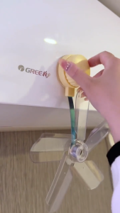 Quạt Tản Gió Điều Hòa Hút Chân Không Quạt Chuyển Hướng Gió Điều Hòa Máy Lạnh 3 Cánh Xoay 360 Độ phiên bản mới