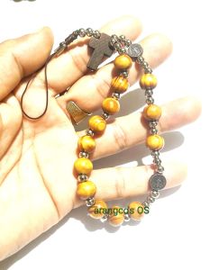 Benedictine CP Holder Olive Wood Rosary