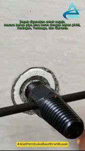 Pipa Rusak Extractor Pembuka Kran Pipa Tembok Dinding Broken Wall Pipe Faucet Opener 4/6Inch - 6655