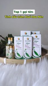 Tinh dầu Tràm Huế nguyên chất - Hoa Nén - Vegan - Chuẩn VietGAP - An toàn cho bé sơ sinh - 30ml
