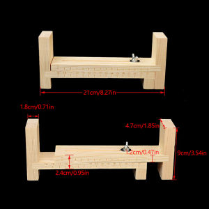 EELHOE | Wood Paracord Jig Adjustable Length Paracord Jig Bracelet Maker DIY Hand Knitting Bracelets Necklaces