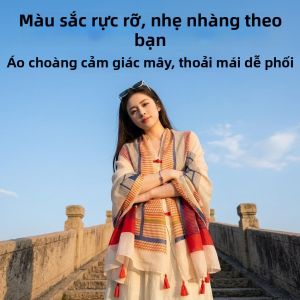 Khăn Choàng Bảo Vệ Da Nhẹ Mát Mùa Hè Sang Trọng