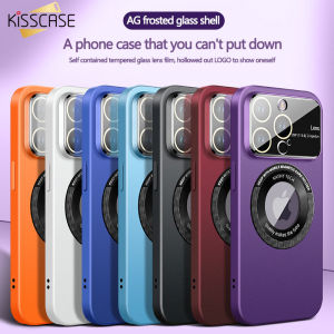 KISSCASE Magnetic Shockproof Phone Case For iPhone15ProMax Hard PC Frame With Lens Protection Magsafe For Apple15 Pro Max 14 Plus 13 12 11