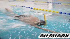 Aus Professional Swim Training Snorkeling Equipment Snorkel Diving Breathing Semi Dry-type Tube Underwater Accessories Set
