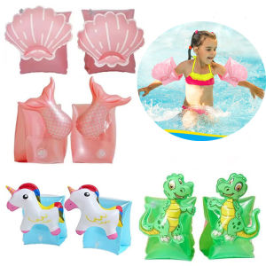 Rooxin Portable Swim Arm Ring Inflatable Armbands Pool Floating Ring Swim Accessory For Summer Water Sports Swimming Ring Tube