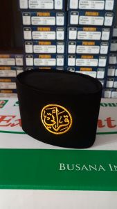 PECI BORDIR QIROATI SONGKOK NASIONAL PRESIDENT KOPIAH ANAK DAN DEWASA TINGGI 9 CM