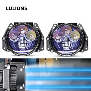 Đèn Pha Ô Tô Lulions Bi LED Projector 3 Inch 40000LM Cos/pha Tương Thích Với Thấu Kính Hella 3R G5 Đèn LED Laser