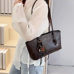 Túi xách nữ đeo vai túi kẹp nách da trơn tặng kèm bộ vợt trẻ trung năng động Thanhthushop68 091