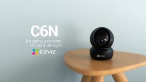 EZVIZ C6N Black 1080P Pan/Tilt AI Home Security Wi-Fi Camera | Camera Connect to Cellphone | Two Way Audio CCTV Camera