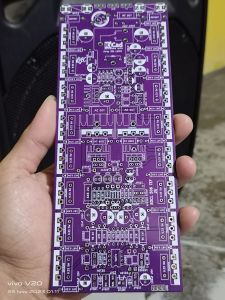 pcb socl 506 tef 2u 20cm pcb dobel layer stok warna ungu