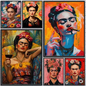 1000Pieces Jigsaw Puzzle Frida Kahlo Style Anime Portrait Art For Adults Great Weekend Relaxation And Family Fun