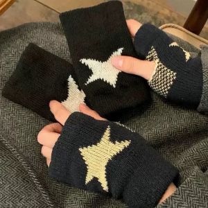 JIFANPAUL | Y2K Style Abrilhiothermal Fingerless Glove Mittens