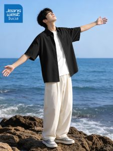 Jeanswest | Summer Thin Black Shirt For Men