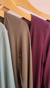 4874 Mulan Button 2 IN 1 Knit Cardigan Set