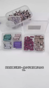 Hộp đầu mài nhám tím mini đầu mài giấy chà nhám móng 50 chiếc chuyện dụng