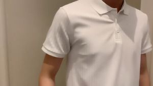 Mens T -shirt Golf Lapel T -shirt Summer Breathable Casual Short -sleeved T -shirt Classic Striped Slim Knitted Polo Shirt Men