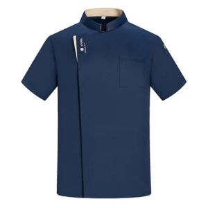 baju chef pria lengan pendek kemeja kerja jacet chef koki bajuchefpria