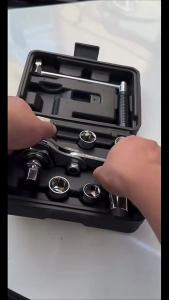 NiuXiang | Torque Multiplier Set 1/2” 17/19/21/22 mm Sockets Labor Saving Hand Wrench Kit Lug Nut Remover Portable Wrench Sockets Set