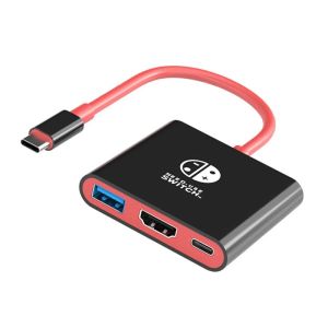 Bộ Chuyển Đổi Dock USB C HDMI 4K Hub Chia Cổng HDMI USB 3.0 Di Động Cho Nintendo Laptop PC iPad MacBook Air Pro