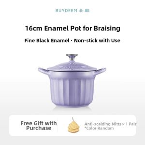 BUYDEEM | Enameled Cast Iron Pot 16cm