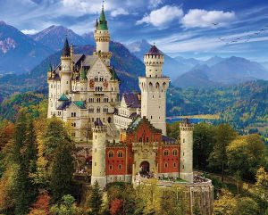 Adult Mountain Castle Jigsaw Puzzle 500/1000/1200/2000PCS Stress Relief Entertainment Toys Landscape Puzzles Christmas Gift