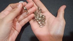 Heavy Duty Ball Bearing Fishing Swivel Stainless Steel Durable Connector
