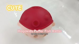 Hogokids Puffer Fish Baby Rattle Ball (Silicone) Soft Ball Toy