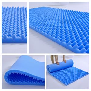Back Care Foam Mattress Topper Egg Crate Foam Mattress Pad Mega Foam Anti-Bedsore Mattress 2 Inches Foam