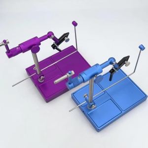 ICERIO 360° Rotating Fly Tying Vise with Sturdy Base Easy Adjust Cone Jaws Rotary Fly Tying Tool for Fly Fishing Lure Making