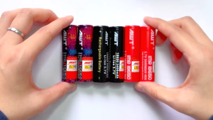 AWT 18650 3000mah 40A red rechargeable battery and AWT C2 charger