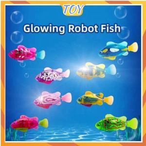 Swim Robo Fish Toy Kids Baby Bath Toy Baby Shower Toy Swimming Moving Fish Toy Interactive Water Toy