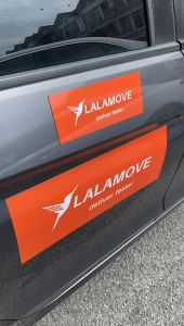 LalaMove Magnetic Car Sign / Sticker Car Sign Size