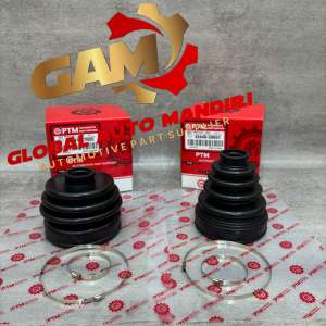Boot as Roda / Boot cv join depan luar dan dalam Toyota Alphard ANH20- Camry - Vellfire -Harrier 2.4cc/2.5cc PREMIUM dan bonus clamp Genuine PTM 43448-27051+39241-17R25 (1set 2pcs)