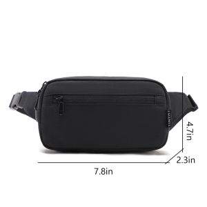 TINYAT Mens Waist Bag Pack Phone Purse Money Travel Large Women Belt Bag Pouch Waterproof Shoulder Black Fanny Pack Bum Bag